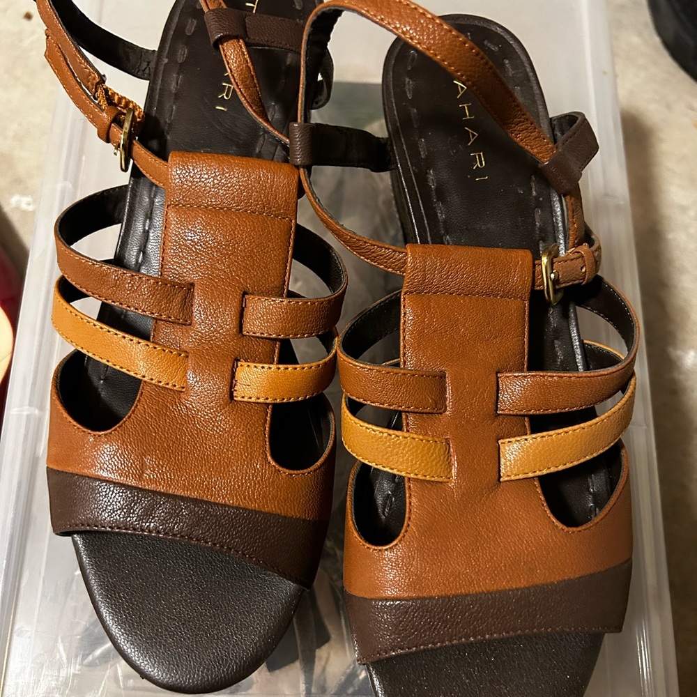 Tahari brown sandals